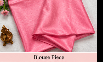 Blush Pink & Silver-Grey Ghicha Silk Saree with Charcoal Mauve Borders - Image 6